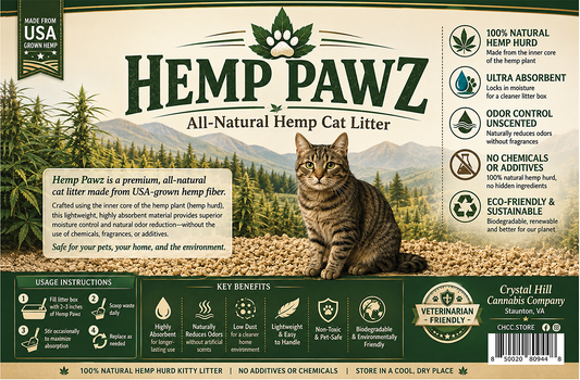 Hemp Pawz™ All-Natural Hemp Hurd Kitty Litter
