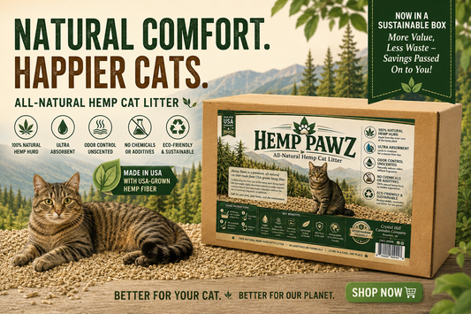 Hemp Pawz™ All-Natural Hemp Hurd Kitty Litter