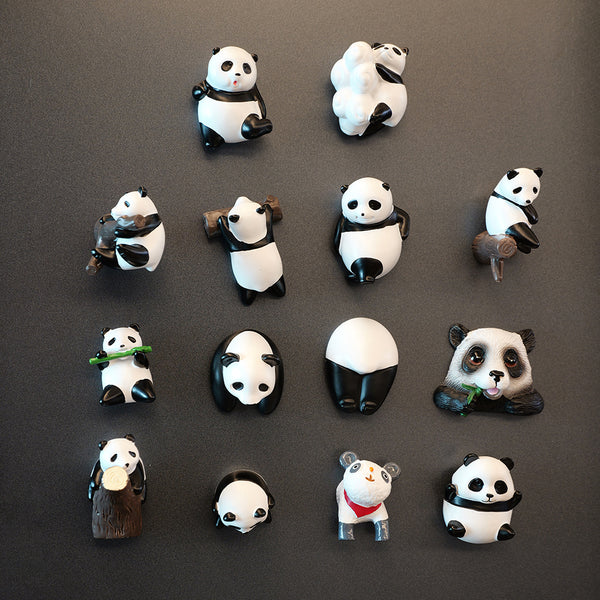 3D panda refrigerator magnet