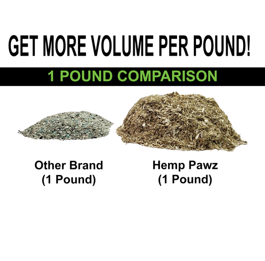Hemp Pawz  All Natural "Hemp Hurd" Kitty Litter Nontoxic "Keeping It Natural" 5 lb